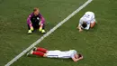 Inggris dipaksa pulang kampung setelah takluk 1-2 dari Islandia pada babak 16 besar Piala Eropa 2016, Selasa (28/6/2016) dini hari WIB. (Reuters/Yves Herman)