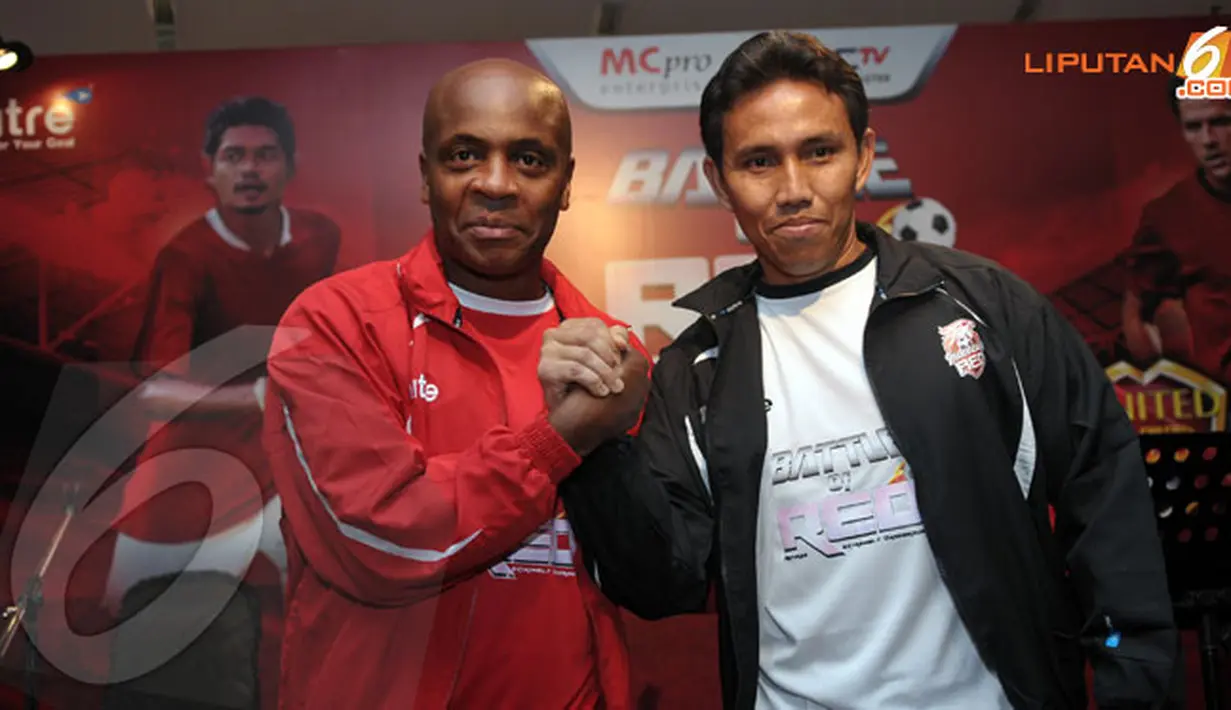Kedua pemain veteran itu akan berlaga dalam ajang Battle of Red yang akan digelar 23 Oktober mendatang (Liputan6.com/Helmi Fithriansyah)