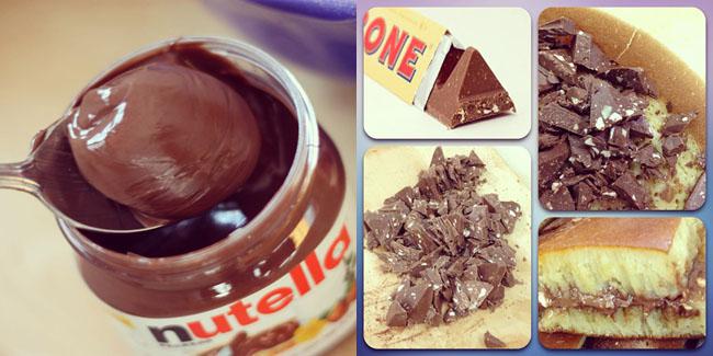 Nutella dan Toblerone yang dipakai | Foto: instagram.com/martabak65A