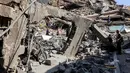 Sebelumnya, Militer Israel memerintahkan warga Gaza untuk segera mengungsi ke wilayah selatan sekitar Al-Mawasi atau Khan Younis, yang disebut zona kemanusiaan aman. (Omar AL-QATTAA/AFP)