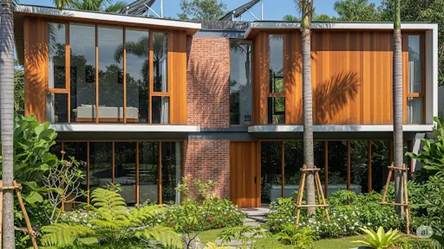 Rumah Kayu Modern Kontemporer