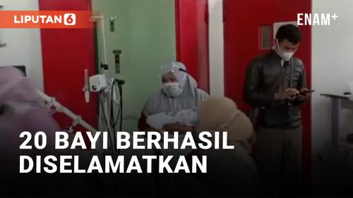 VIDEO: Bersyukur Ada 20 Bayi Baru Lahir Terselamatkan dari Kebakaran RSUD Bandung Kiwari