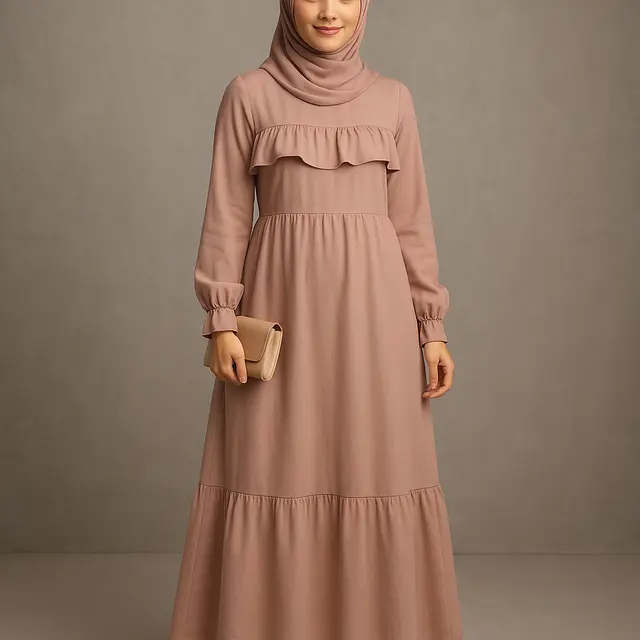 7 Model Gamis Simple untuk Kondangan, Tetap Elegan Tanpa Berlebihan