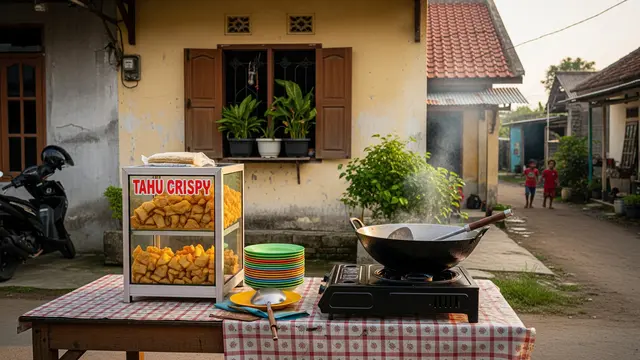 Ide usaha jualan gorengan sore hari tahu crispy