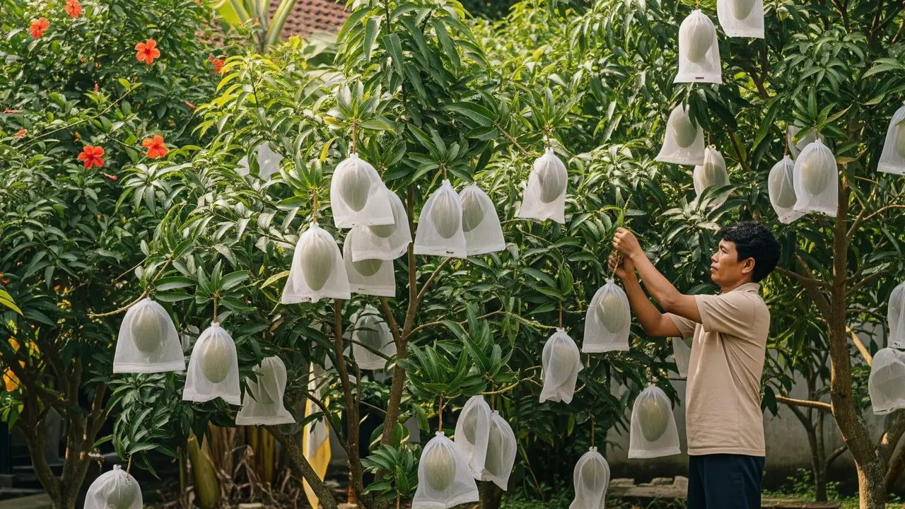 Cara Membuat Alat Berongsong Buah Tahan Hama