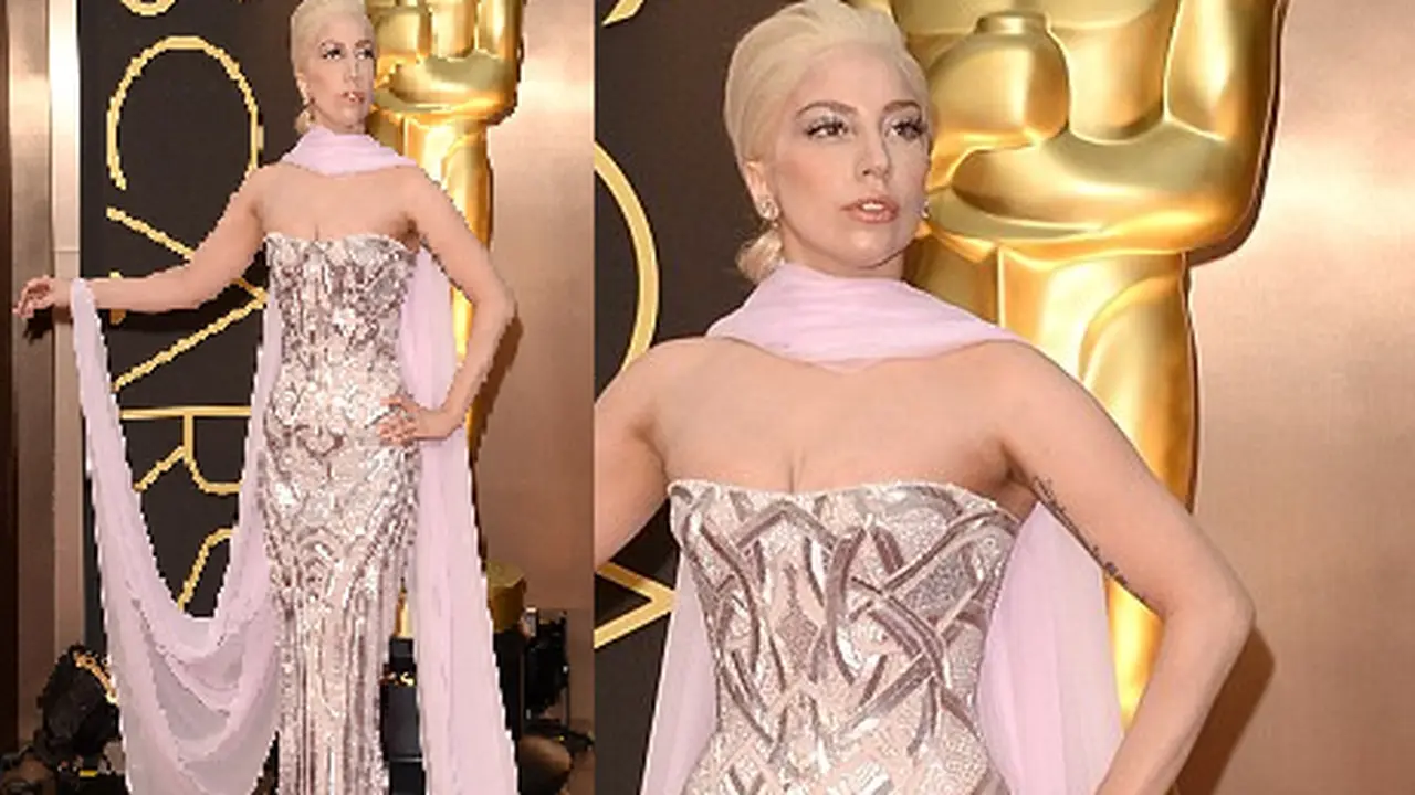 Tinggalkan Gaya Nyeleneh, Lady Gaga Berdandan Cantik untuk Oscar 2014