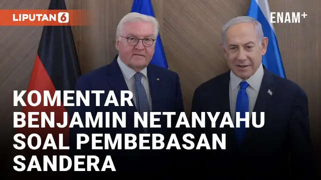 PM ISRAEL BENJAMIN NETANYAHU KOMENTARI PEMBEBASAN SANDERA SAAT BERTEMU PRESIDEN JERMAN