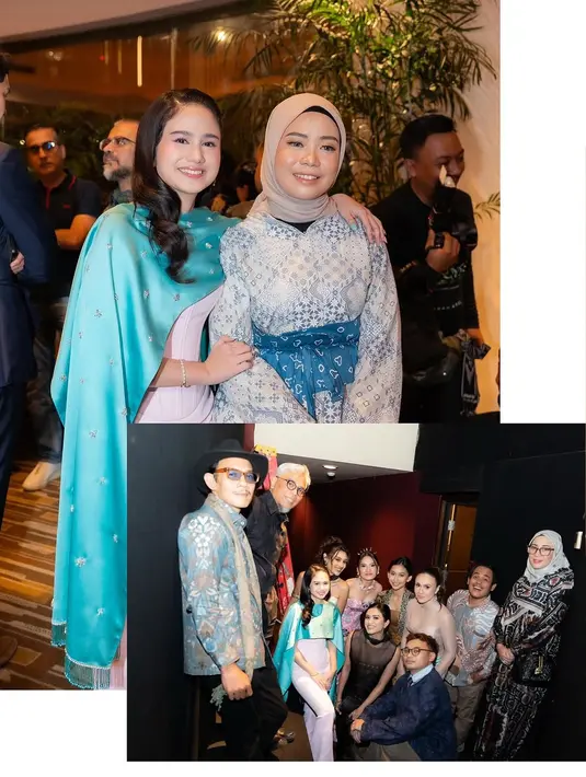 Cape ini memberikan sentuhan dramatis sekaligus mewah saat ia berpose di depan kamera. Dengan ujung cape yang dibiarkan menjuntai, penampilannya semakin memesona dan anggun. [@robi_juniarta @snap.nuel].