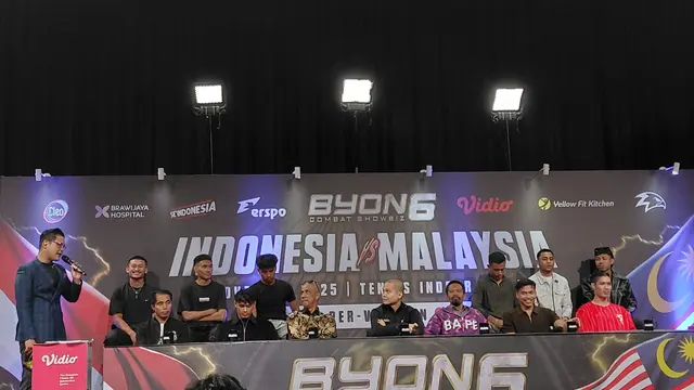 Byon Combat Showbiz 6. Mempertemukan kembali para fighter asal Indonesia dan Malaysia