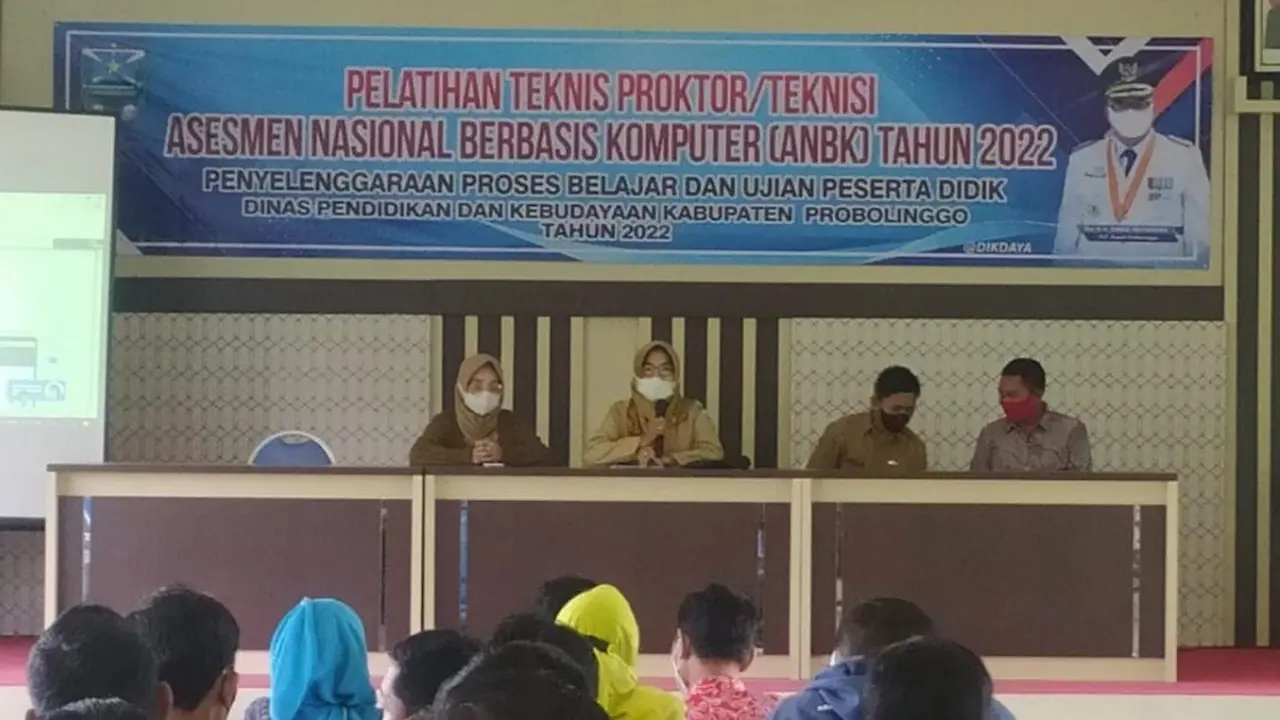 Disdikbud Kabupaten Probolinggo Gelar Pelatihan Proktor dan Teknisi ANBK Tahun 2022.