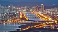 Ilustrasi penampakan kota Ulsan di Korea Selatan yang dibangun kota di bawah laut (dok. wikimedia commons)