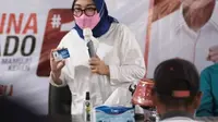 Kampanye Pertama, Sutinah-Ado Kenalkan Kartu Sakti Mamuju Keren