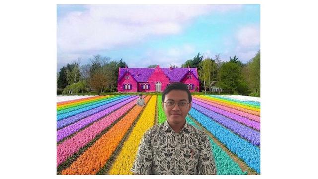Minta Editkan Background Warna Warni, 6 Hasilnya Bikin Senyum Tipis