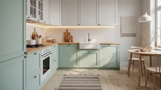 Dapur Warna Pastel Muted
