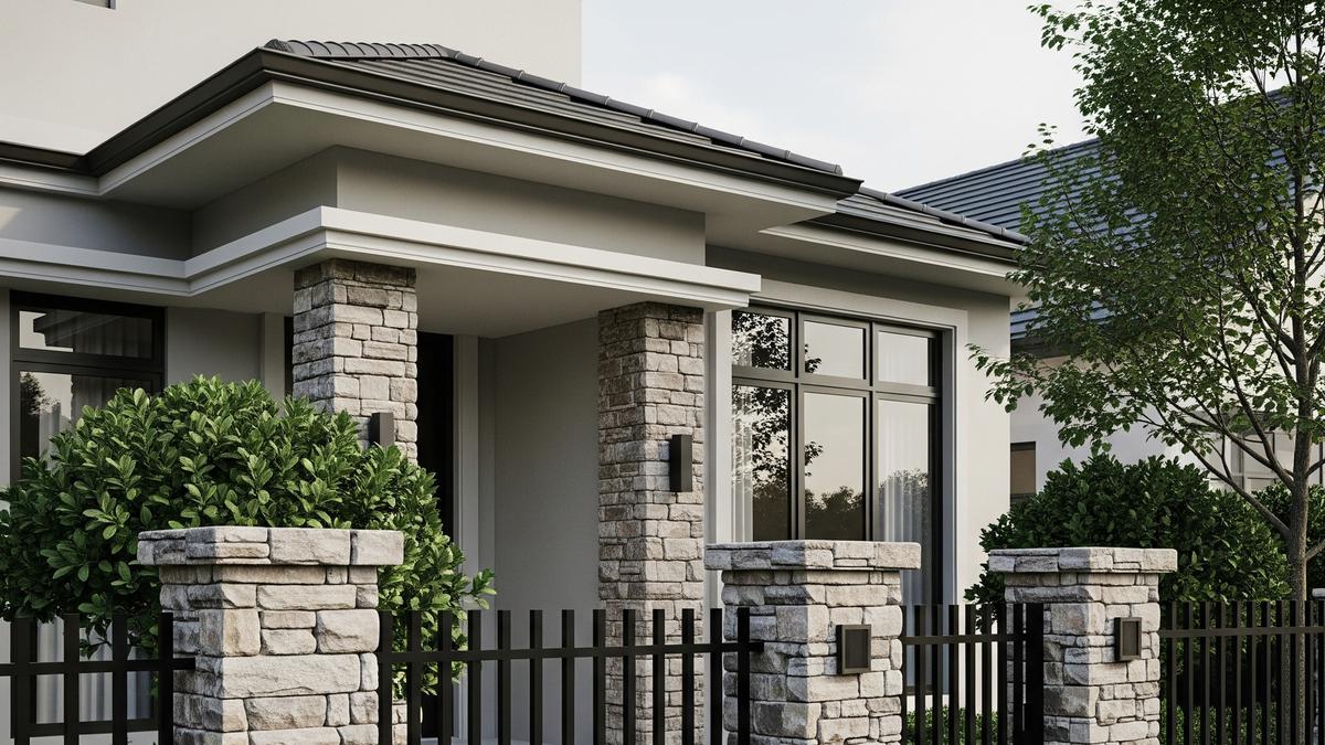 7 Rumah Kecil Tapi Mewah dengan Pagar Besi Hitam Doff Minimalis untuk Tampilan Elegan di 2025