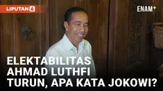 Jokowi Komentari Elektabilitas Ahmad Luthfi Turun