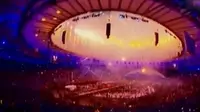 Para penari dan musisi Brasil mengawali upacara pembukaan Olimpiade Rio 2016