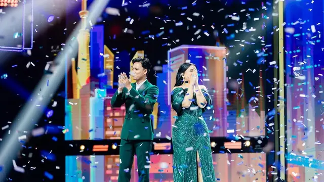 Gaun-gaun Megah Shabrina Leanor di Malam Result & Reunion Indonesian Idol XIII