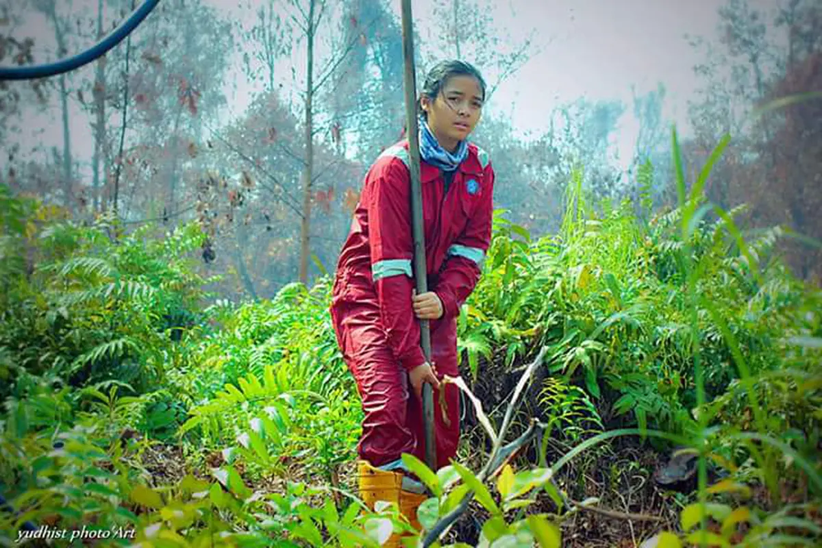 Si Manis Penakluk Kebakaran Hutan Borneo Bikin Netizen Penasaran