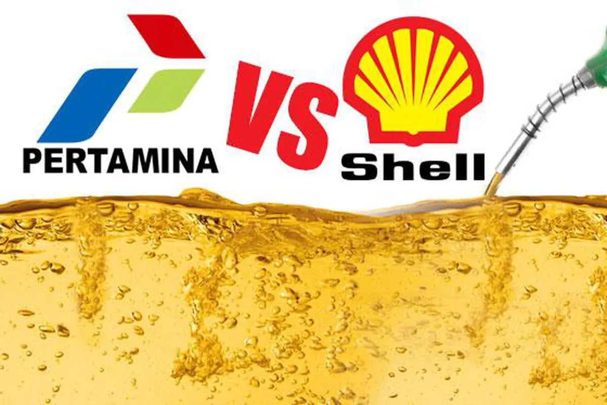 Ilustrasi Bahan Bakar Minyak Pertamina dan Shell