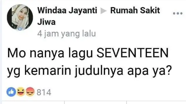 6 Status Facebook saat Tanya Judul Lagu Ini Bikin Tepuk Jidat