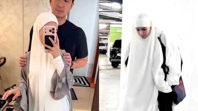 Gaya Nikita Willy dan Sivia Azizah Pakai Tren “Khiban” Khimar Bandana, Inspirasi Tampil Stylish dan Tetap Syar’i