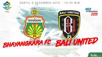 Liga 1 2018 Bhayangkara FC Vs Bali United (Bola.com/Adreanus Titus)