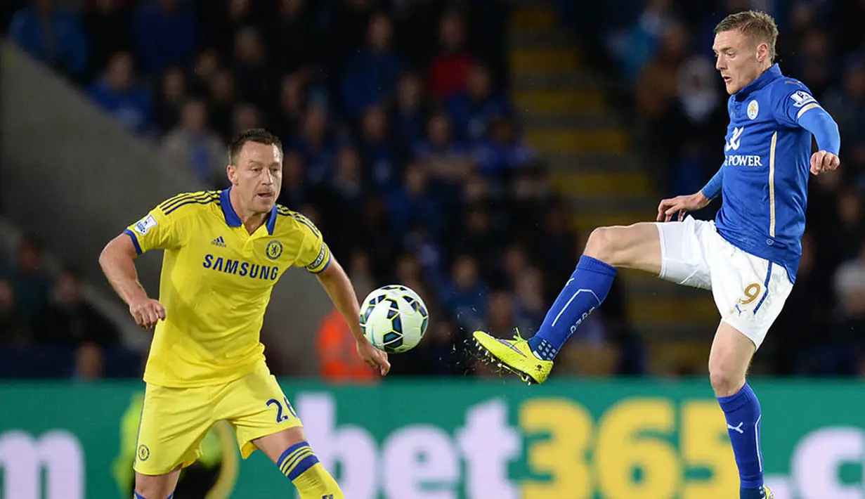 Bahkan Pelatih, Arsenal,Arsene Wenger, menyamakan Vardy seperti Alexis Sanchez. (AFP Photo/Oli Scarff)
