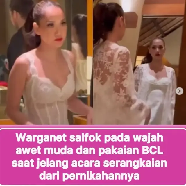 Menikah di Usia 40 Tahun, Wajah Tanpa Kerutan dan Gaun Minim BCL Ramai Jadi Sorotan