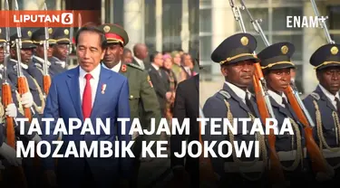 Tatapan Tajam Tentara Mozambik Ketika Jokowi Hendak Pergi