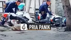 Kepanikan terhadap kura-kura yang mendekat. Membuat seorang pria ini akhirnya mengalami hal konyol.