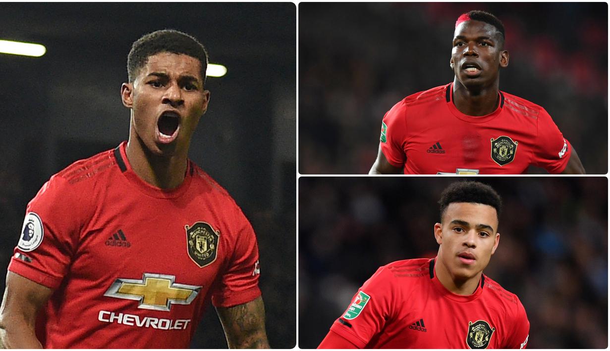 Marcus Rashford mampu menunjukan kualitasnya sebagai pemain bertalenta jebolan Akademi Manchester United. Selain Rashford, beberapa pemain akademi The Red Devils yang juga mampu menampilkan performa apiknya. Berikut Rashford dan 5 pemain lulusan Akademi Manchester United. (kolase foto AFP)