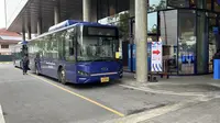 Panitia penyelenggara lokal (LOC) SEA Games 2025 Thailand di Bangkok menyediakan bus bagi jurnalis yang meliput pesta olahraga Asia Tenggara untuk menjangkau semua venue pertandingan. (Bola.com/Bagaskara Lazuardi)
