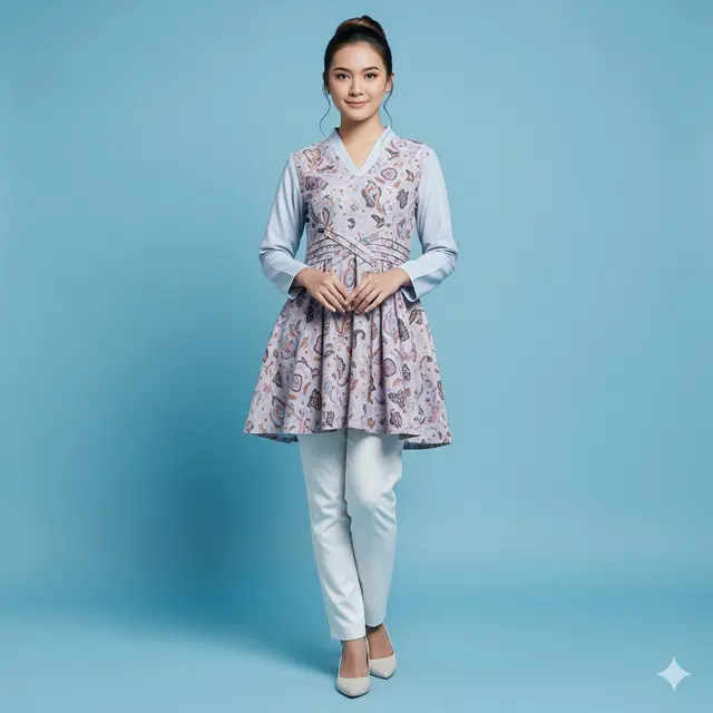 Tunik Batik Modis untuk Kerja Terbaru 2025. Gemini