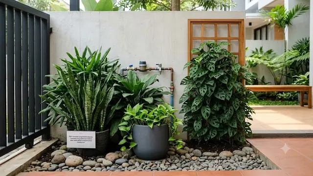 Pilih Tanaman yang Mudah Dirawat (AI Generated)