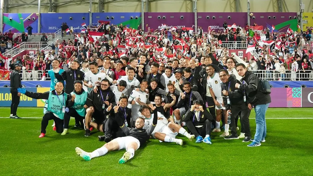 Timnas Indonesia lolos ke babak 16 besar Piala Asia 2023.