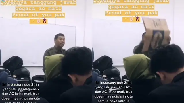 Tak Tega Mahasiswanya Kepanasan saat UAS, Aksi Dosen Ini Bikin Salut