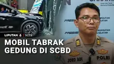 Salah Injak Pedal, Mobil Listrik Tabrak Gedung Perkantoran di SCBD