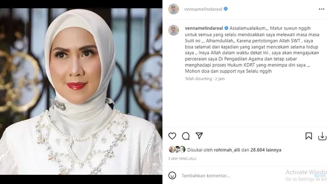 Venna Melinda (Foto: Instagram/@vennamelindareal)