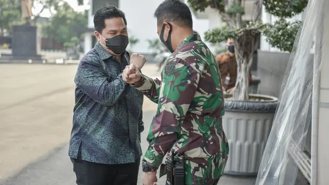 Erick Thohir serta KSAD Jenderal TNI Andika Perkasa