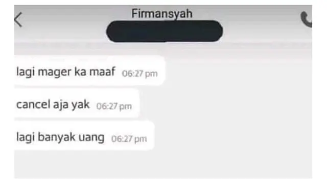 Chat kocak ojol (Sumber: Twitter/@realmusicpower)