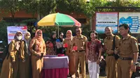 Para guru yang mengikuti program Gerakan Nasional Pemberantasan Buta Membaca (Gernas Tastaba) yang digelar oleh MIND ID melalui PT Bukit Asam Tbk (PTBA) di Kabupaten Muara Enim, Sumatera Selatan. (Liputan6.com/ist)