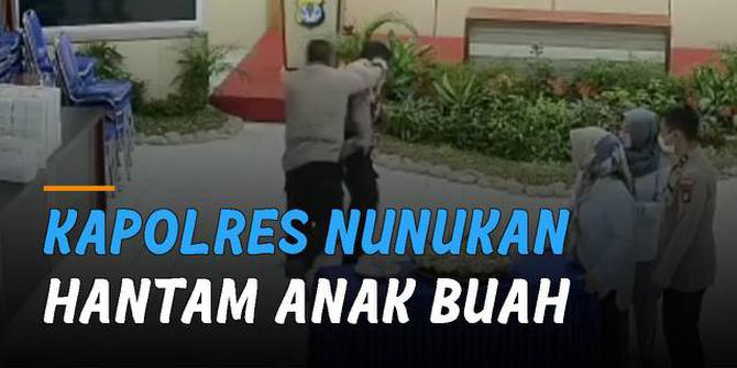VIDEO: Viral Kapolres Nunukan Hantam Anak Buah, Akhirnya Dinonaktifkan