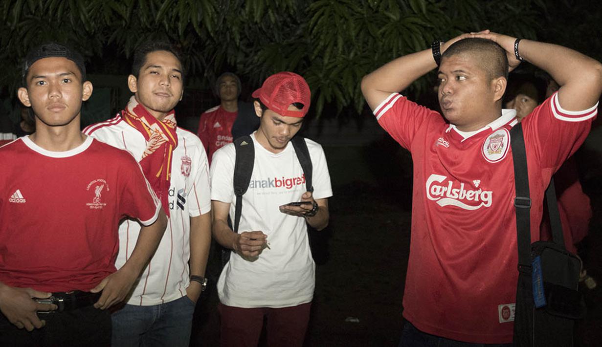 Acara nobar sendiri merupakan kegiatan rutin yang diadakan oleh Bola.com. (Bola.com/Vitalis Yogi Trisna)