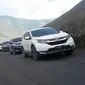 All new Honda CR-V Turbo pamer kemampuan di Gunung Bromo. (Amal/Liputan6.com)