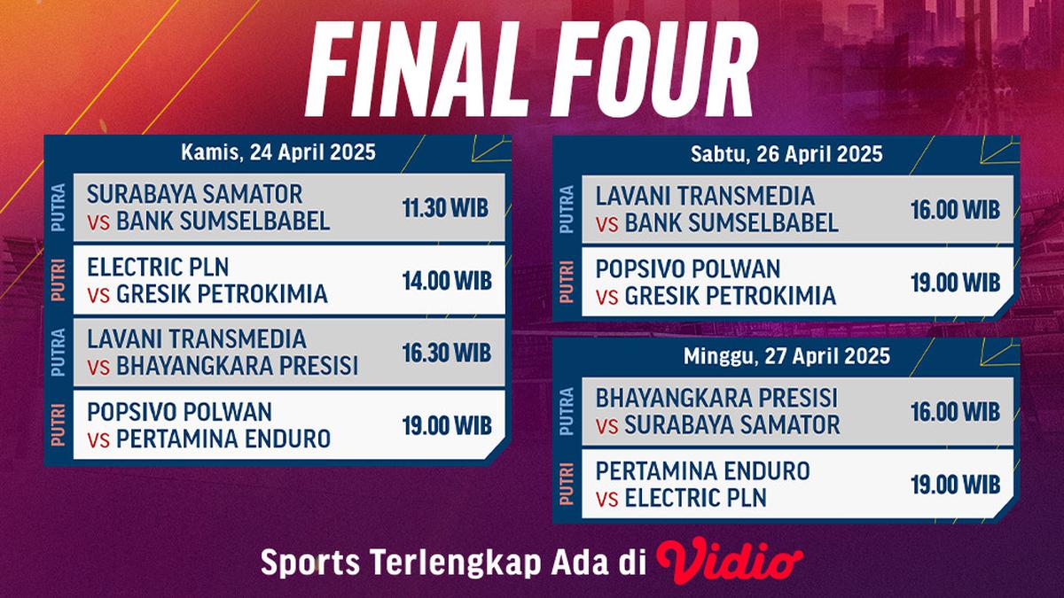 Saksikan Siaran Final Four ProLiga - PLN Mobile 2025 di Vidio