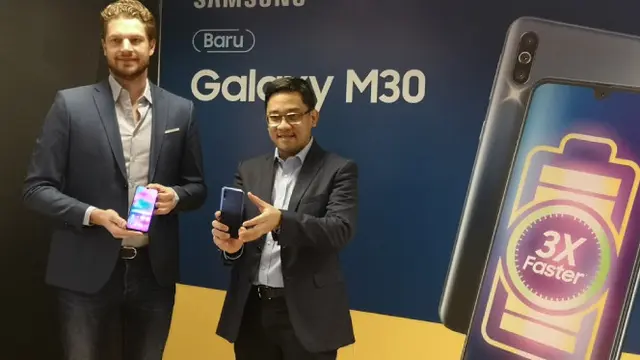 Peluncuran Samsung Galaxy M30. Liputan6.com/Agustinus Mario Damar