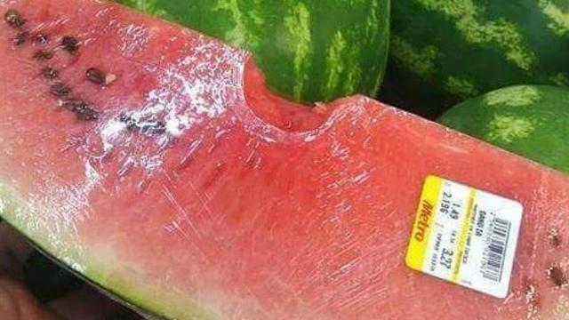 6 Momen Apes saat Mau Makan Semangka Ini Bikin Geregetan