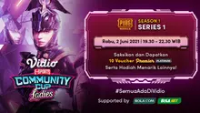Streaming Vidio Community Cup Ladies Season 1 : PUBGM Series 1. (Sumber : dok. vidio.com)
