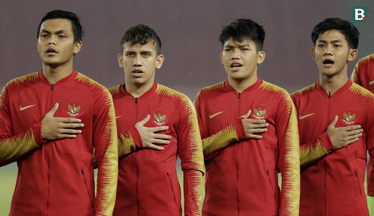 Penyerang Indonesia, Egy Maulana Vikri, saat melawan Chinese Taipei pada laga AFC U-19 di SUGBK, Jakarta, Kamis (18/10/2018). Indonesia menang 3-1 atas Chinese Taipei. (Bola.com/M Iqbal Ichsan)